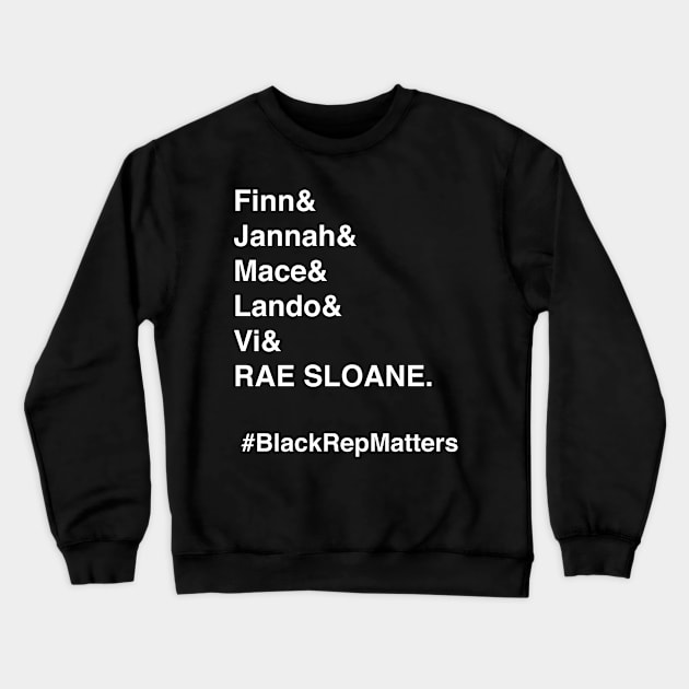 Black Rep Matters (light text/dark background) Crewneck Sweatshirt by swrepmatters
